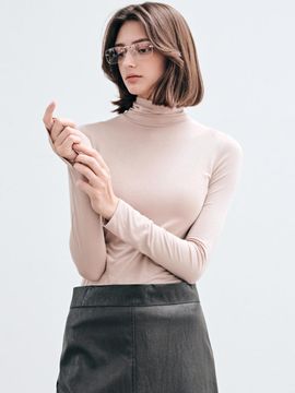 YAN13 ESSENTIAL SLIM TURTLENECK_CLASSIC BEIGE