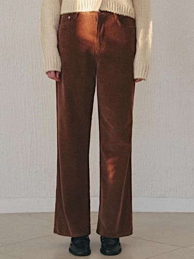 YAN13 EXCLUSIVE CORDUROY PANTS_BROWN