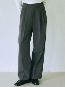 YAN13 Minimal Wide Pants_Gray