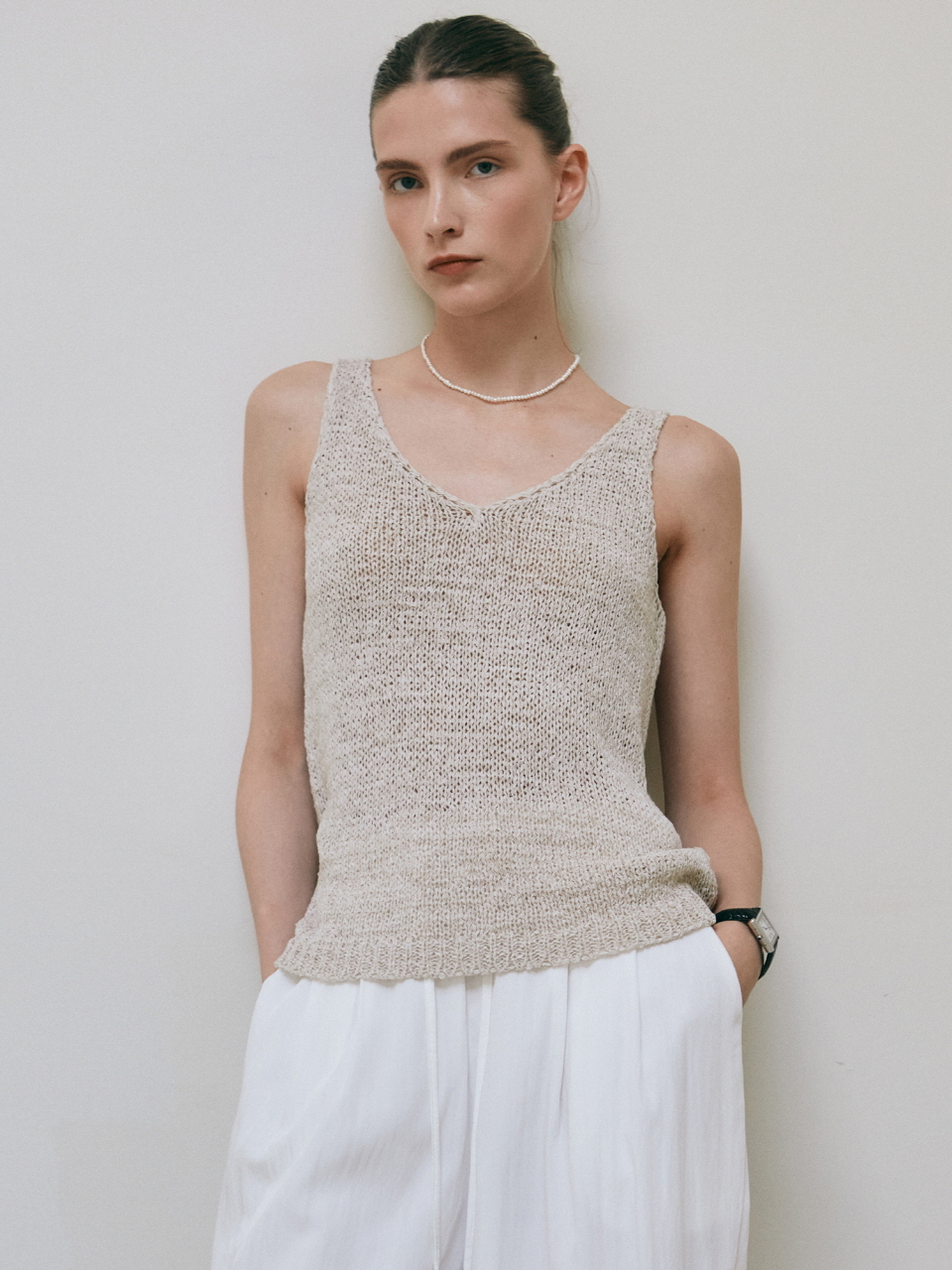 YAN13 Natural Neck Knit Sleeveless_3 COLOR