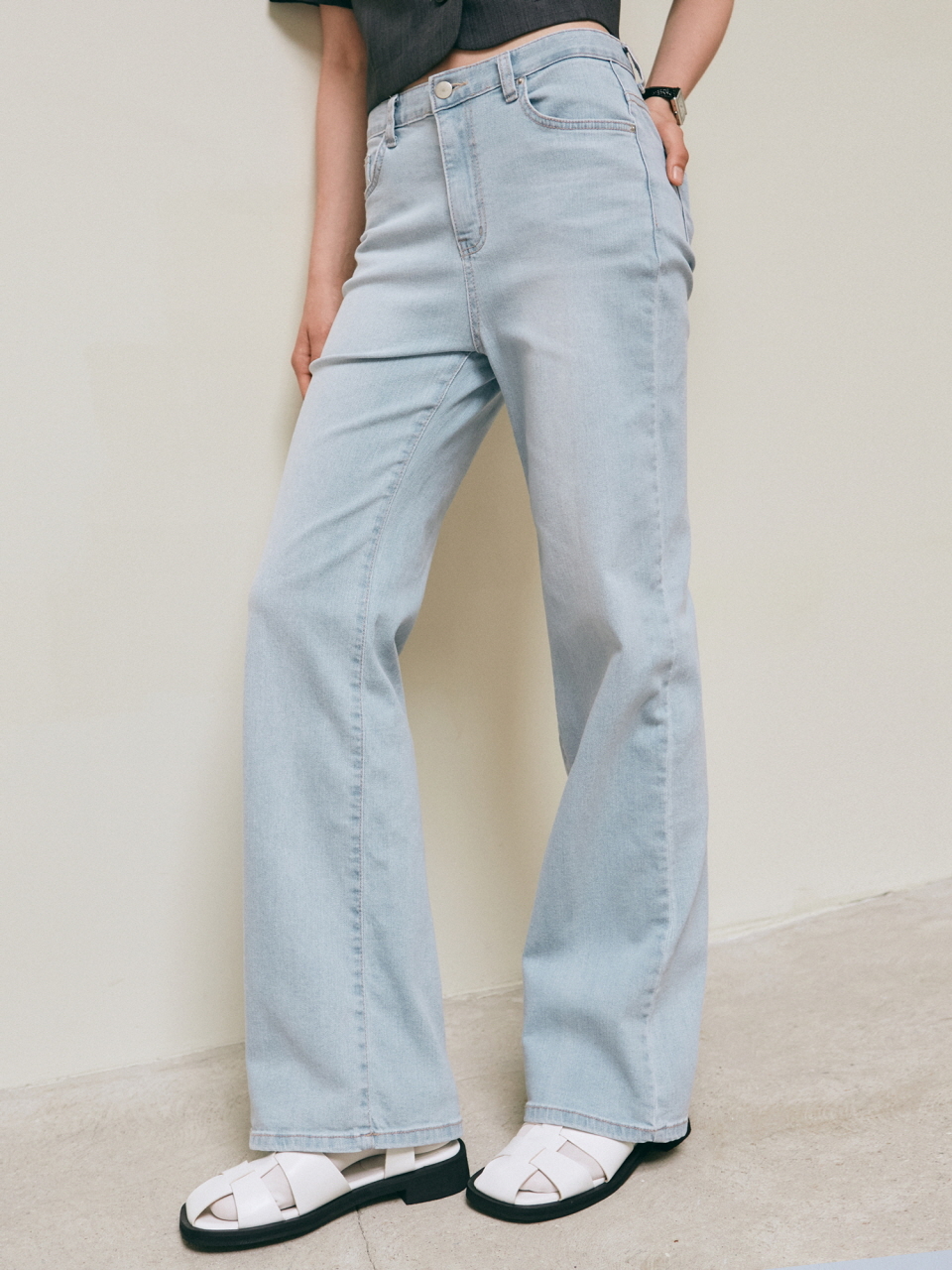 YAN13 Washing Denim Pants_Light Blue