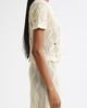 YanYan YanYan Cotton Short Sleeve Lattice Stitch Sweater - 3