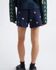 YanYan YanYan Daisy Embroidered Lambswool Sweater Shorts - 3