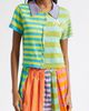 YanYan YanYan Daisy Stripe Linen Blend Y-Pointelle Cardigan - 1