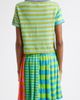 YanYan YanYan Daisy Stripe Linen Blend Y-Pointelle Cardigan - 3
