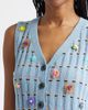 YanYan YanYan Dotty Embellished Cotton Rib Sweater Vest - 5