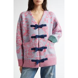 YanYan YanYan Fuzzy Laza Alpaca & Wool Blend Cardigan