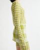 YanYan YanYan Gingham Check Wool Boatneck Sweater - 4