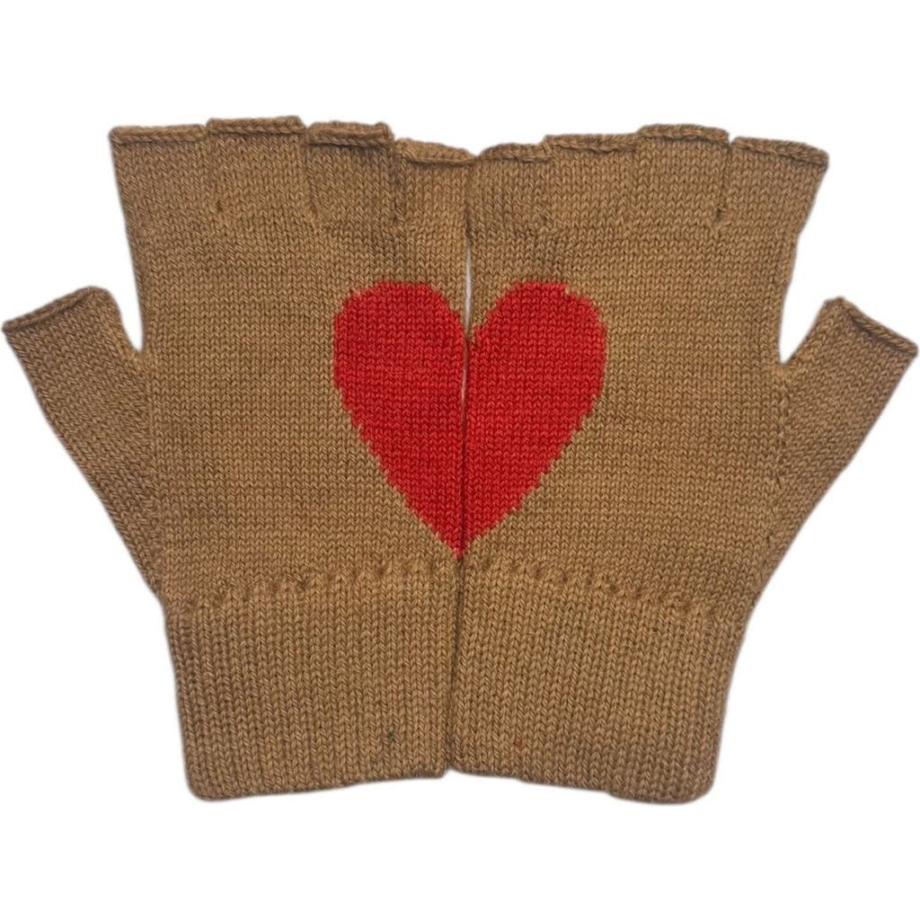 YAPA YAPA Heart Fingerless Alpaca Gloves