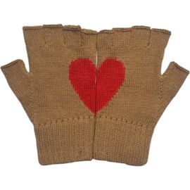 YAPA YAPA Heart Fingerless Alpaca Gloves