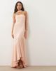 YAS YAS bandeau scarf detail maxi dress in pale pink - 1