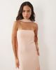 YAS YAS bandeau scarf detail maxi dress in pale pink - 2