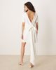 YAS YAS bow back statement mini dress in white - 1