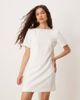 YAS YAS bow back statement mini dress in white - 3