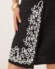 YAS YAS contrast cornelli embroidered mini skirt in black - part of a set - 2