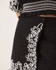 YAS YAS contrast cornelli embroidered mini skirt in black - part of a set - 4