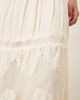 YAS YAS Festival crochet lace insert boho maxi skirt in cream-White - 4