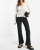 YAS Y.A.S flared pants with chunky belt loops in black - 1