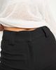 YAS Y.A.S flared pants with chunky belt loops in black - 3