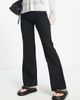 YAS Y.A.S flared pants with chunky belt loops in black - 4