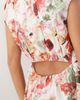 YAS YAS gathered mini dress with open back detail in mixed rose print-pink - 3