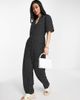 YAS Y.A.S Geesa polka dot jumpsuit in black - 4