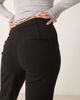 YAS YAS high waisted stretch flare pants in black - 4