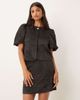 YAS YAS jacquard mini skirt in black - part of a set - 4