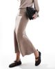 YAS YAS knitted maxi skirt in mushroom - part of a set-Neutral - 3