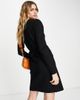 YAS Y.A.S knitted mini wrap dress in black - 2