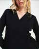 YAS Y.A.S knitted mini wrap dress in black - 3