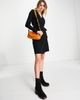 YAS Y.A.S knitted mini wrap dress in black - 4