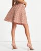 YAS Y.A.S mini skirt set in textured red and cream check-Multi - 3