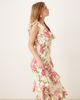 YAS YAS off-shoulder ruffle midi dress in pink and cream floral - 4