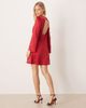 YAS YAS open back satin mini dress in red - 1