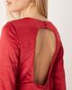 YAS YAS open back satin mini dress in red - 4