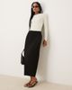 YAS YAS plisse midi skirt in black - 1