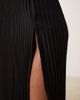 YAS YAS plisse midi skirt in black - 2