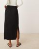 YAS YAS plisse midi skirt in black - 3