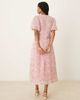 YAS YAS premium 3D confetti floral detail maxi dress in pink - 4
