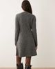 YAS YAS premium rib knit mini dress in heather gray - 4