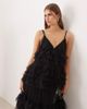 YAS YAS premium tulle maxi dress in black - 2
