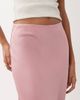 YAS YAS satin midi skirt in lilas pink - 2