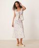 YAS YAS satin midi skirt in meadow floral print - part of a set-Multi - 1
