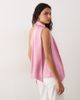 YAS YAS satin one shoulder top with scarf detail in pink - 4