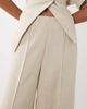 YAS YAS seam front tailored pants in oatmeal - part of a set-Neutral - 3