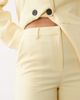 YAS YAS tailored wide leg pants in pastel yellow - part of a set - 3