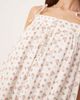 YAS YAS tie shoulder boho smock maxi dress in ditsy pink floral print-White - 2