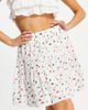 YAS Y.A.S tiered mini skirt in white print - part of a set-Multi - 1