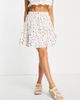 YAS Y.A.S tiered mini skirt in white print - part of a set-Multi - 3